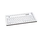 Induproof Smart Compact wasserdichte Silikon-Tastatur weiß Hygienetastatur TKG-086-IP68