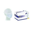OP-Maske Suavel Antifluid mit Visier blau 50 Stück Schutzmaske für hochinfektiöse Situationen