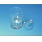 Glaszylinder mit Überfall-Glasdeckel Laborzylinder von Karl Hecht in verschiedenen Ausführungen