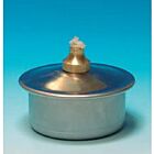 Spirituslampe aus Edelstahl mit Docht 60 ml Laborlampe von Karl Hecht