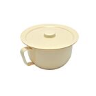 Nachttopf für Erwachsene mit Deckel Kunststoff elfenbein