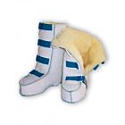 Reha-Stiefel medizinisches Fell mit Klett natur In verschiedenen Ausführungen