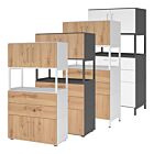 Flexwall Kombischrank mit Türen, Schubladen, 4 OH (1 offen)