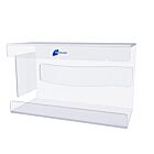 Boxenwandhalterung Ghost, 1-fach m. Feder, Acryl