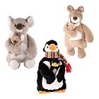 Kuschelfamilie Tiere Set mit Wärmflasche und Kirschkernkissen