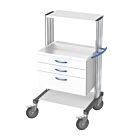 swingo-clinic 60 Notfallwagen 2 Metall Der profilstarke und robuste Gerätewagen