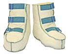 Reha-Schuhe medizinisches Fell mit Klett für Kinder In verschiedenen Ausführungen