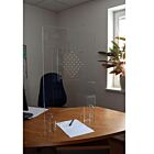 Hygienetrennwand FORM2ONE Mobile Scheibe 75 x 50 cm