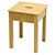 Holzhocker Buchenholz massiv 35 x 35 cm Hocker