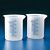 Messbecher PP graduiert niedrige Form milchig Laborbecher