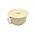 Nachttopf für Erwachsene mit Deckel Kunststoff elfenbein