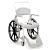 Dusch- und Toilettenrollstuhl Clean 24