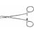 Präparier-/Ligaturklemme  gewinkelt, 140mm
