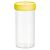 Schraubbecher PP 500ml 150x70mm 2x35St. steril mit PE-Verschluss gelb