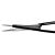 Bipolare Schere Metzenbaum, Präzisionsspitze, geb. L 130mm 1 St. BlackLine, Stecker wie Ethicon BP310