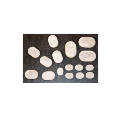 Marmor-Kaltstein-Set 15-teilig kühlende Steine von Clap Tzu für Cold Stone Anwendungen