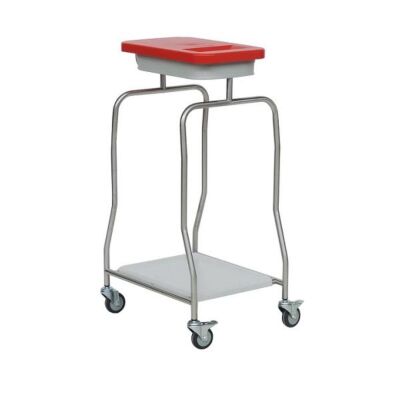 Edelstahlabfallsammler Kompakt mit Kunststoffdeckel Edelstahl Abfallsammler Kompakt