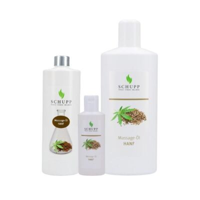 Massageöl Hanf Mit rein pflanzlichen Ölen