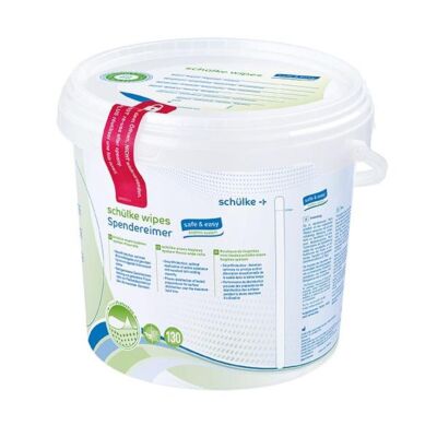 schülke wipes safe & easy bagless 6 Eimer á 130 Tücher Einmal-Feuchttuchspendersystem