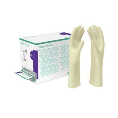 Vasco® OP Grip, steril Naturkautschuklatex-OP-Handschuhe, puderfrei