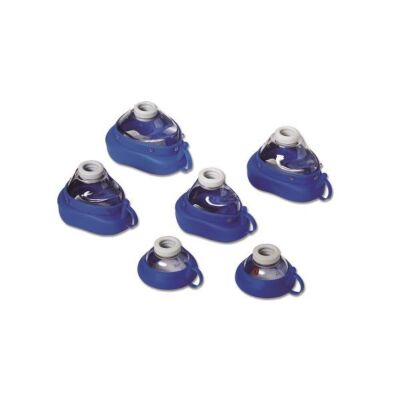 Transparente Silikon-Gesichtsmasken blau autoklavierbar Beatmungsmasken von Ambu