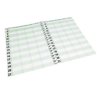 Terminplaner-Heft A4 15-Min-Takt 65 Blatt Patiententermine