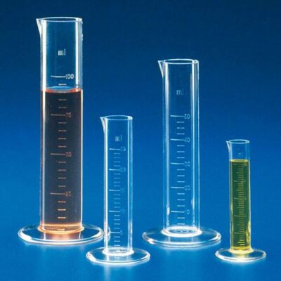Messzylinder PMP graduiert kurze Form glasklar Laborzylinder
