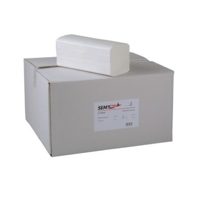 Falthandtücher 2-lagig 24 x 21 cm hochweiß 3200 Blatt Papierhandtücher mit Z-Faltung