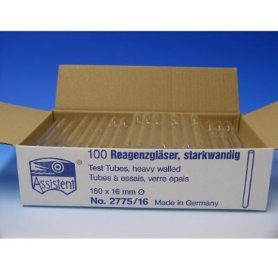 Reagenzgläser AR-/Soda Glas glatter Rand starkwandig Reagenzgläser von Karl Hecht