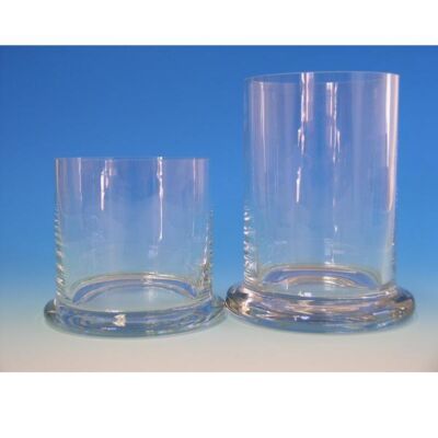 Glaszylinder ohne Deckel mit Fuß Laborzylinder von Karl Hecht in verschiedenen Ausführungen