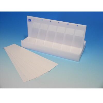 Trockenständer aus Plexiglas für 12 Objektträger Höhe 105 mm Gestell für das Trocknen von Objektträgern von Karl Hecht