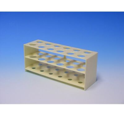 Reagenzglasgestelle aus Polystyrol bis Ø 20 mm Reagenzglasständer von Karl Hecht