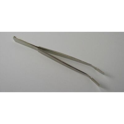 Deckglas-Pinzetten vernickelt gebogen Deckglas-Pinzette vernickelt und gebogen von Karl Hecht