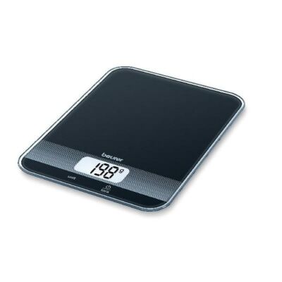 Küchenwaage KS 19 black bis 5 kg aus Sicherheitsglas