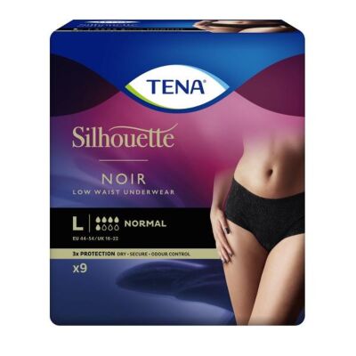 Silhouettte Plus Noir Inkontinenzslip