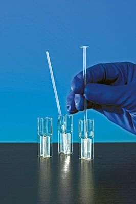 Labor-Rührstäbchen  mit Steg und Rührplatte