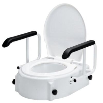 Toilettensitzerhöhung TSE A höhenverstellbar mit Armlehnen