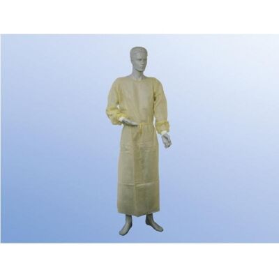Besucherkittel 125 x 140 cm gelb 10 Stück Einweg-Schutzkittel