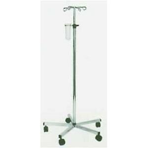 Abtropfglas für Infusionsständer verchromt