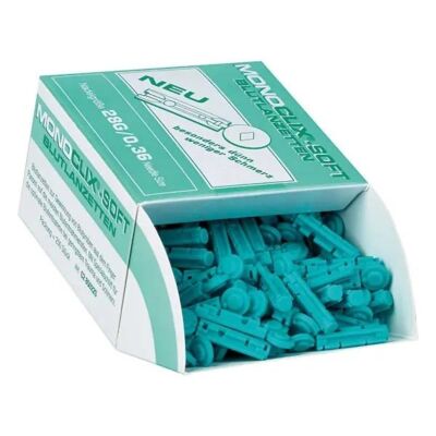 Monoclix Soft-Blutlanzetten 200 Stück Einstichinstrument zur Blutentnahme