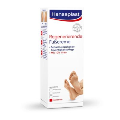 Hansaplast Regenerierende Fußcreme 10 % Urea 100 ml Feuchtigkeitspflege