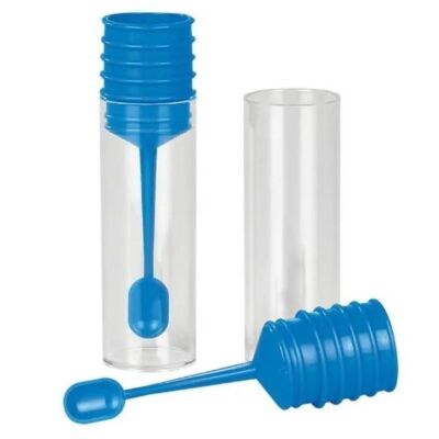 Stuhlgefäß mit Löffel Volumen 18 ml Stuhlprobenröhrchen