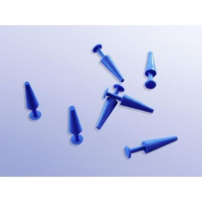 Katheterstopfen mit Handgriff 55 mm blau Urologie-Zubehör