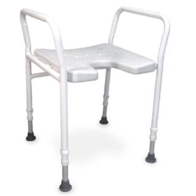 Duschstuhl DS 130 mit Armlehnen Höhenverstellbarer Duschsitz