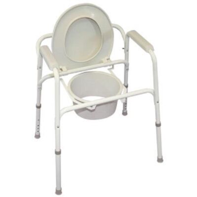 Toilettenstutzgestell TSG 130 mit Spritzschutz und Armlehnen