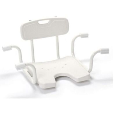 Badewannensitz BOBY mit Rückenlehne weiß