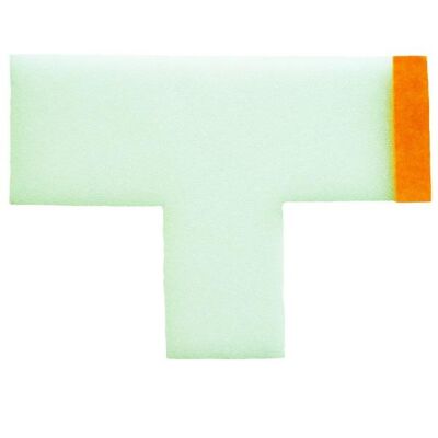 Zehenkappe 14 x 10 x 0,5 cm T-Form