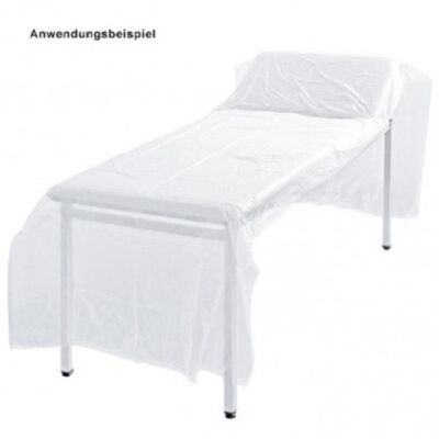 Bettenabdeckhauben 200 Stück auf Rolle Schutzfolie für Klinik- und Pflegebetten