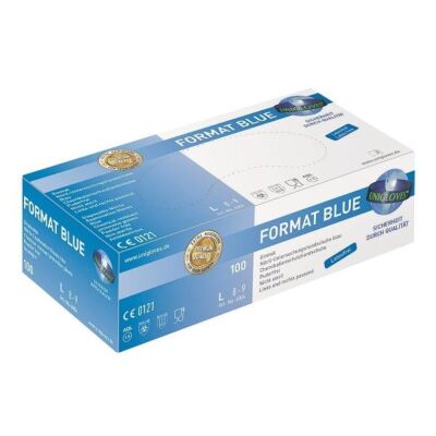 Format Blue Nitrilhandschuhe puderfrei