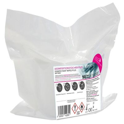 lus Soft Lemon Fresh 2 x 90 Desinfektionstücher Gebrauchsfertige Wipes 28 x 30 cm